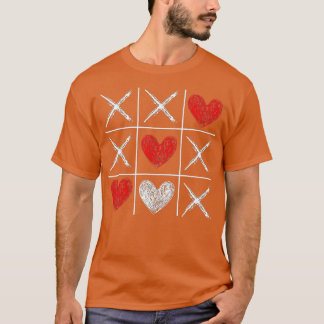 バレンタインデーTic Tac Toe Valentine おもしろい Love H Tシャツ