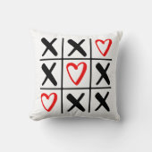 バレンタインデーXとハート クッション (正面)