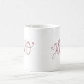 バレンタインデーXOXOデザインマグ コーヒーマグカップ (中央)