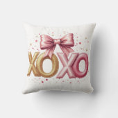 バレンタインデーXOXOピンク クッション (裏面)