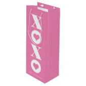 バレンタインデーXOXO ワインギフトバッグ (正面アングル)