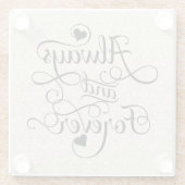 バレンタインデ結婚ー ガラスコースター (裏面)