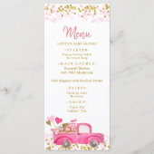 バレンタイントラックスイートハート赤ちゃんシャワーメニュー メニュー (正面)