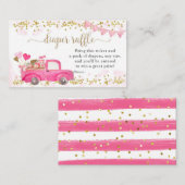 バレンタイントラックスウィートおむつラッフル エンクロージャーカード (正面/裏面)