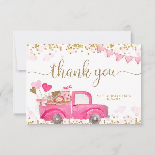 バレンタイントラックスウィートアートサンキューカード サンキューカード (正面)