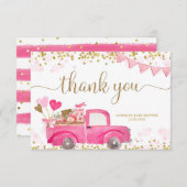 バレンタイントラックスウィートアートサンキューカード サンキューカード (正面/裏面)