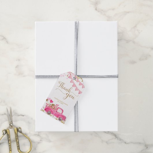 バレンタイントラックスウィートアートサンキューラベル ギフトタグ (より糸付き)