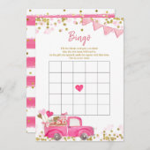 バレンタイントラックスウィートビンゴゲーム 招待状 (正面/裏面)