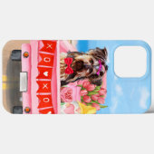 バレンタイントラックハート ヨークシャーテリア Case-Mate iPhoneケース (裏面 (横))