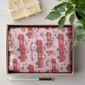 バレンタイントラック（ピンク） 薄葉紙 (ギフト)