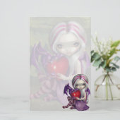 "バレンタインドラゴン"の文房具 便箋 (スタンド正面)