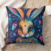 バレンタインドリームハート：レインボードードルバニー クッション (ブランケット)