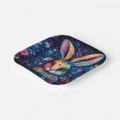 バレンタインドリームハート：レインボードードルバニー ペーパープレート (傾斜あり)