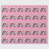 バレンタインネズミ ラッピングペーパー (フラット)