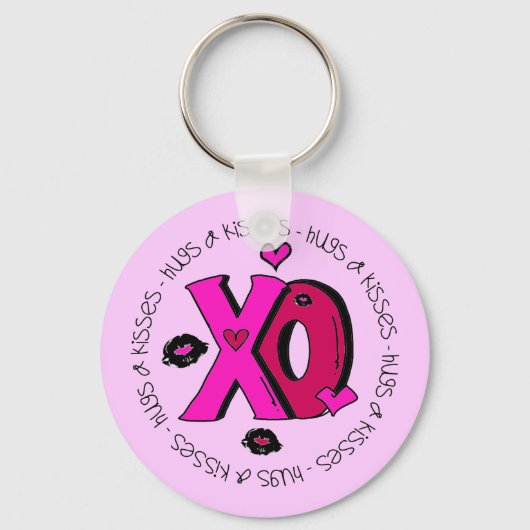 バレンタインハグとキス キーホルダー (正面)