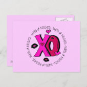 バレンタインハグとキス シーズンポストカード (正面/裏面)