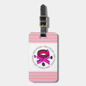 バレンタインハグとキス ラゲッジタグ (正面縦)