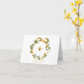 バレンタインハニービーカード カード (黄色い花)