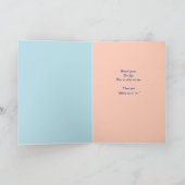 バレンタインハワイアンのNeneのハワイのガチョウ、ヤシの木 シーズンカード (内部)