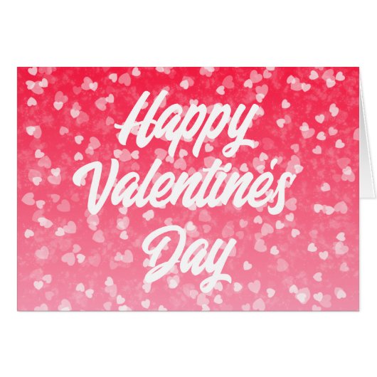 バレンタインハートとラブグリーティングカード (正面横)