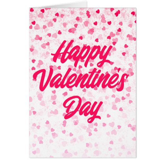 バレンタインハートとラブグリーティングカード (正面)