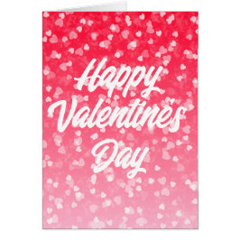 バレンタインハートとラブグリーティングカード