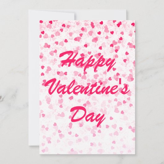 バレンタインハートとラブフラットカード (正面)