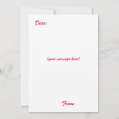 バレンタインハートとラブフラットカード (裏面)