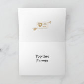 バレンタインハートと封筒 シーズンカード (内部)