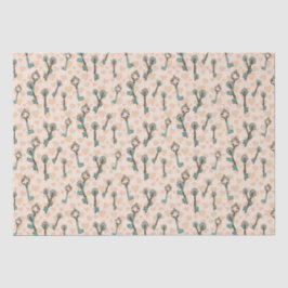 バレンタインハートと鍵ティッシュペーパー 薄葉紙