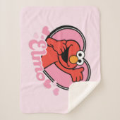 バレンタインハートのエルモ シェルパブランケット (正面)