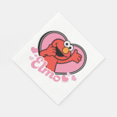 バレンタインハートのエルモ スタンダードランチョンナプキン (角)