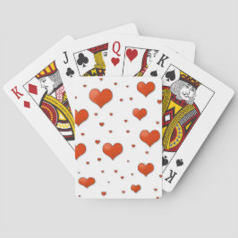 バレンタインハートのパターンのカードデザイン。 トランプ