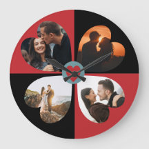 バレンタインハートの写真コラージュ