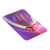 バレンタインハートの反射 マグネット (右側)