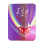 バレンタインハートの反射 マグネット (縦)