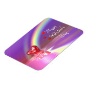 バレンタインハートの反射 マグネット (左側)