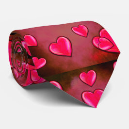 バレンタインハートアート ネクタイ