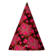 バレンタインハートアート パーティーハット (左)