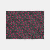 バレンタインハートアート フリースブランケット (正面(横))