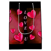 バレンタインハートアート ミディアムペーパーバッグ (裏面)