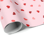 バレンタインハートオンピンク ラッピングペーパー (ロールコーナー)