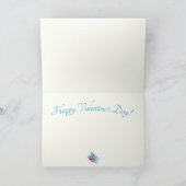 バレンタインハートオンブルーとパープル シーズンカード (内部)