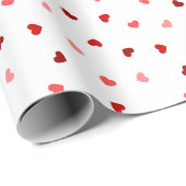 バレンタインハートオンホワイト ラッピングペーパー (ロールコーナー)