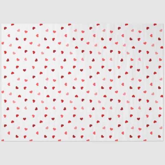 バレンタインハートオンホワイト 薄葉紙 (正面)