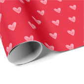 バレンタインハートオンレッド ラッピングペーパー (ロールコーナー)