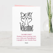 バレンタインハートカード シーズンカード (裏面)