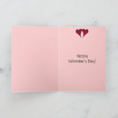 バレンタインハートカード シーズンカード (内部)