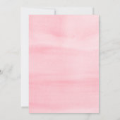 バレンタインハートガールベビーシャワー 招待状 (裏面)