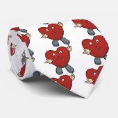 バレンタインハートキャラクターかわいいアニメーションハート ネクタイ (ロール)